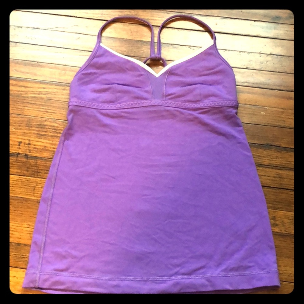 Purple Lululemon yoga tank